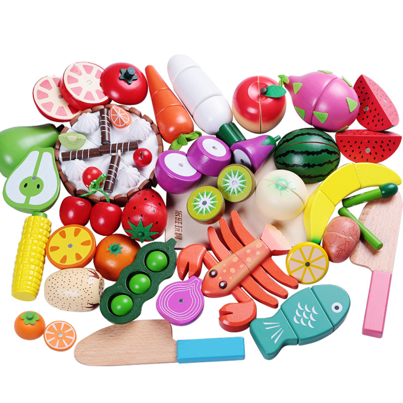 Baby Food Vegetables - 1 pz giocattolo di legno taglio